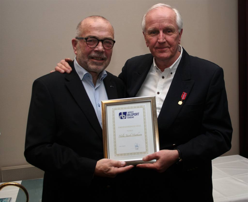 Bilsportens fortjenstemedalje til Holm Jacob