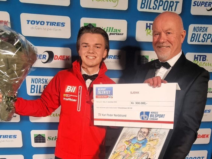 Karl Peder ble årets bilsporttalent